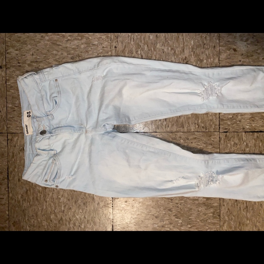 Light denim wash jeans
